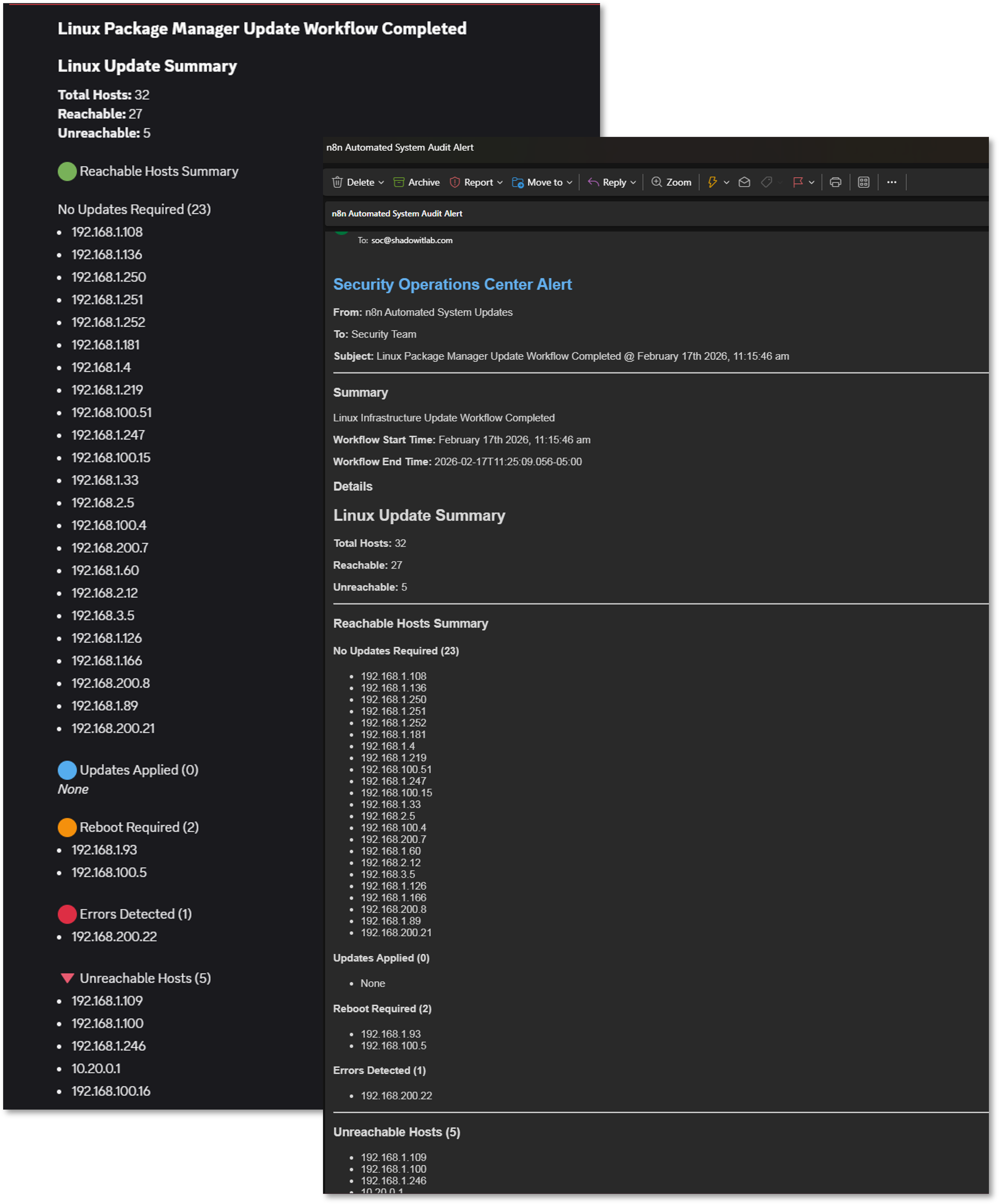 Lab Infrastructure Audit Workflow