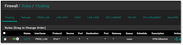 VPN Kill Switch Rule