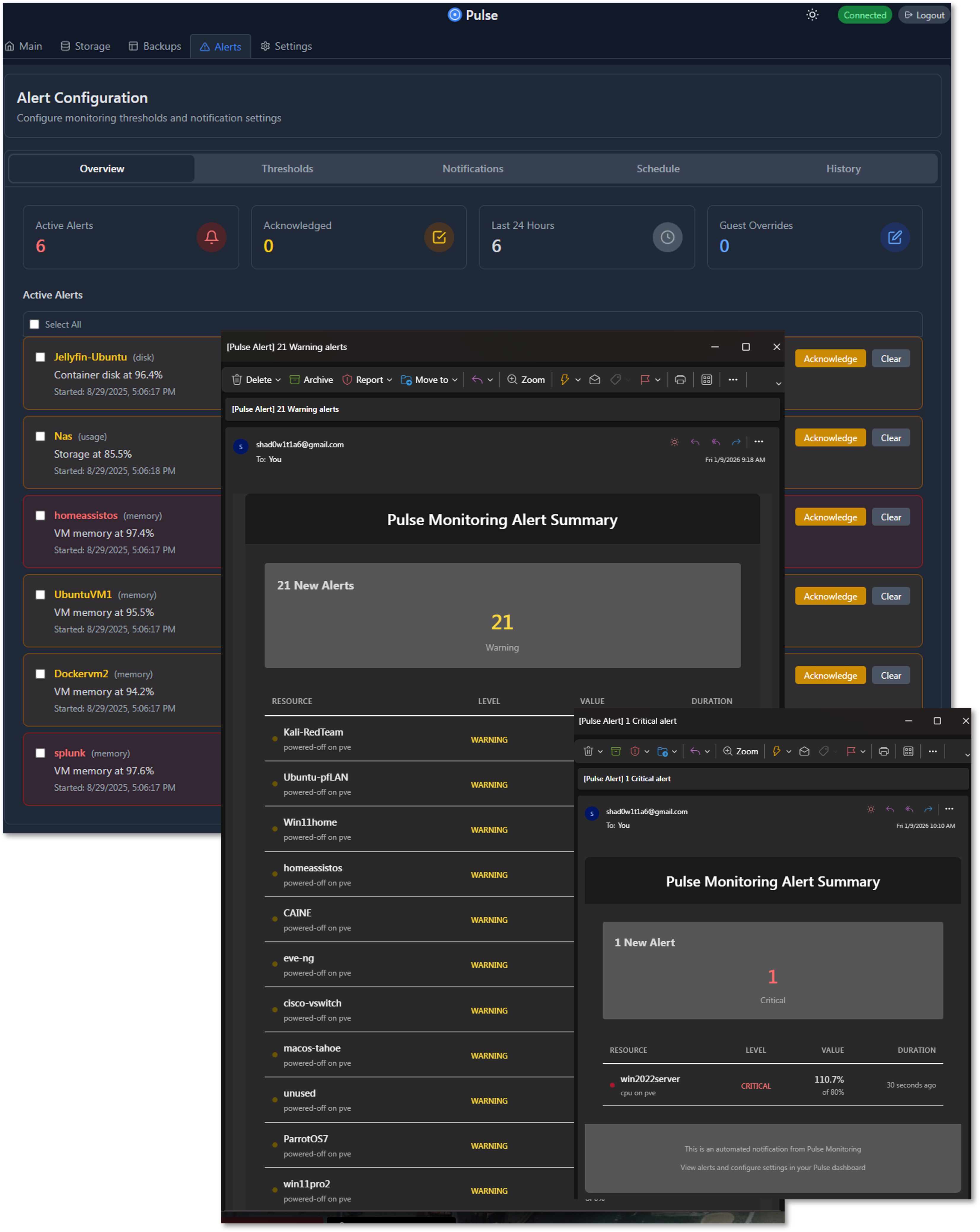 Pulse Alert Dashboard