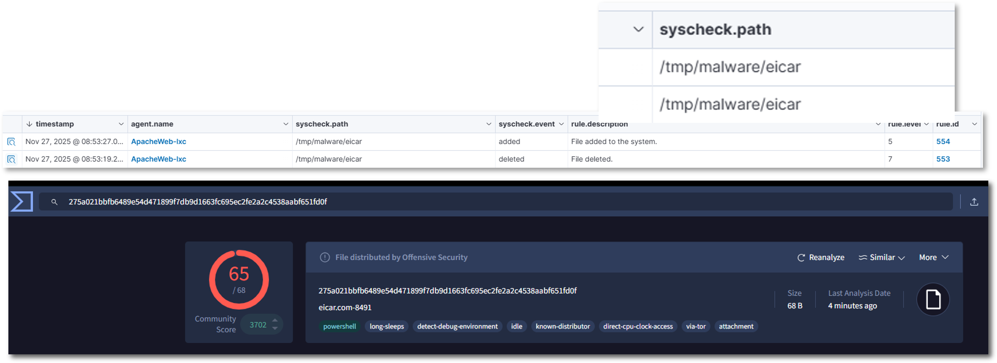 Wazuh EDR Architecture